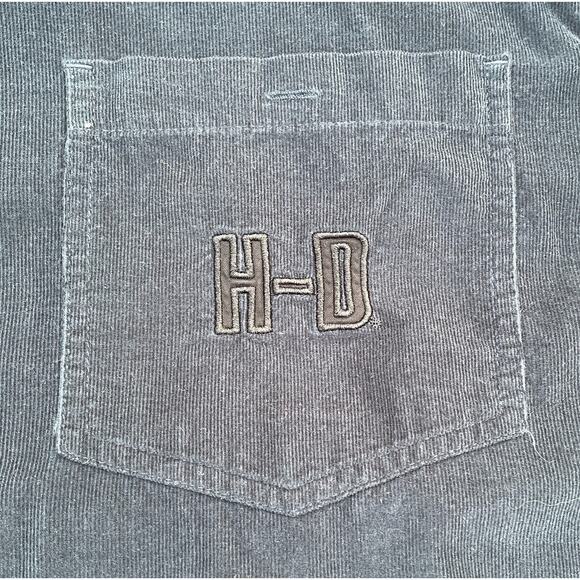 Harley Davidson Long Sleeve Shirt Men's SZ XXL Embroidered Skull Back‎ Logo - Picture 6 of 11